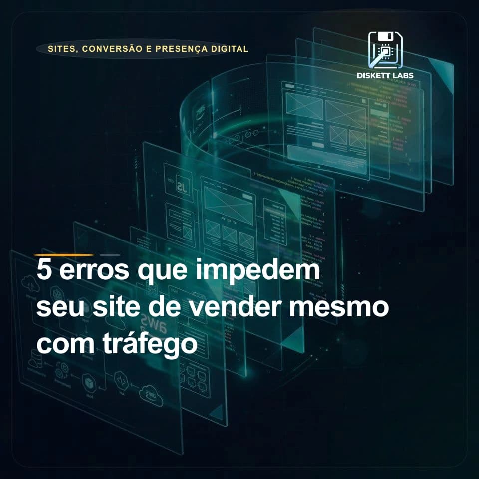 5 erros que impedem seu site de vender mesmo com tráfego