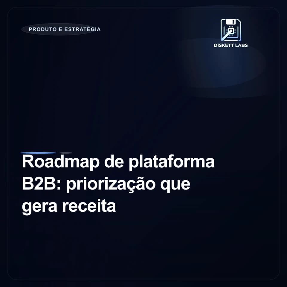 Roadmap de plataforma B2B: priorização que gera receita