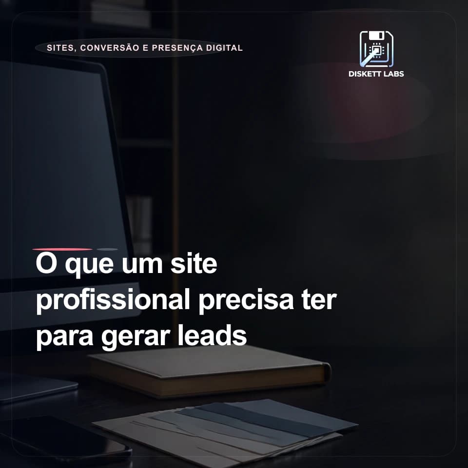 O que um site profissional precisa ter para gerar leads