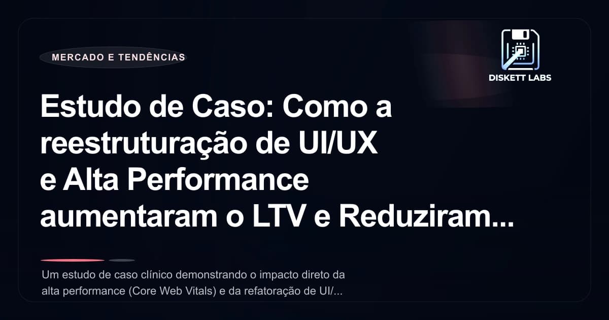 Estudo de Caso: Como a reestruturação de UI/UX e Alta Performance aumentaram o LTV e Reduziram o CPA em Projetos SaaS