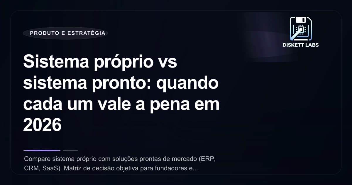 Sistemas Prontos (SaaS) vs. Sistemas Sob Medida: Qual a melhor escolha para o momento da sua empresa?